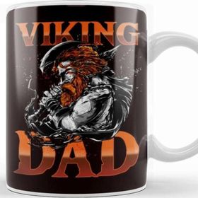 Baskı Dükkanı Viking Dad Papa Daddy Father Papa Poppa Stepdad Husband Kupa Bardak