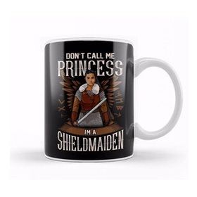 Baskı Dükkanı Viking Don T Call Me Princess I M A Shield Maiden Kupa Bardak