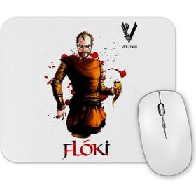Baskı Dükkanı Vikings Floki Black Knight Mouse Pad
