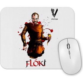 Baskı Dükkanı Vikings Floki Black Mouse Pad