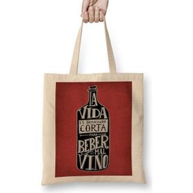 Baskı Dükkanı Vino Solo Bueno Bez Çanta