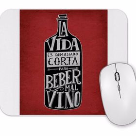 Baskı Dükkanı Vino Solo Bueno Mouse Pad