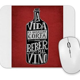 Baskı Dükkanı Vino Solo Bueno Mouse Pad