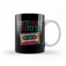 Baskı Dükkanı Vintage 1970 S Nostalgic 70S Funny Cassette Retro Kupa Bardak
