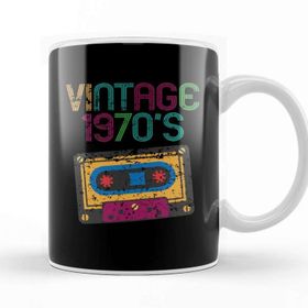 Baskı Dükkanı Vintage 1970 S Nostalgic 70S Funny Cassette Retro Kupa Bardak