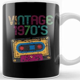 Baskı Dükkanı Vintage 1970 S Nostalgic 70S Funny Cassette Retro Kupa Bardak