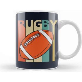 Baskı Dükkanı Vintage 1980S Rugby Player Kupa Bardak