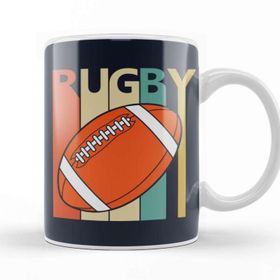 Baskı Dükkanı Vintage 1980S Rugby Player Kupa Bardak