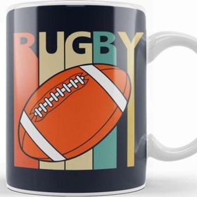 Baskı Dükkanı Vintage 1980S Rugby Player Kupa Bardak