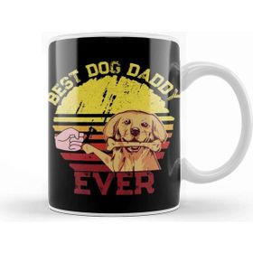 Baskı Dükkanı Vintage Best Dog Dad Ever Cool Father's Day Gift Retro Köpek Kupa Bardak