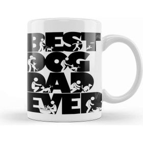 Baskı Dükkanı Vintage Best Dog Dad Ever Cool Father's Day Gift Retro Köpek Kupa Bardak