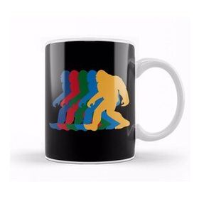 Baskı Dükkanı Vintage Bigfoot Silhouette Retro 70S Kupa Bardak