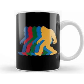 Baskı Dükkanı Vintage Bigfoot Silhouette Retro 70S Kupa Bardak