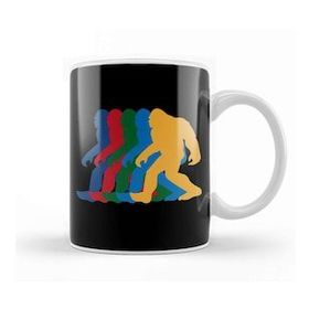 Baskı Dükkanı Vintage Bigfoot Silhouette Retro 70S Kupa Bardak