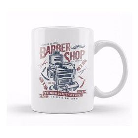 Baskı Dükkanı Vintage Classic Barber Shop Kupa Bardak