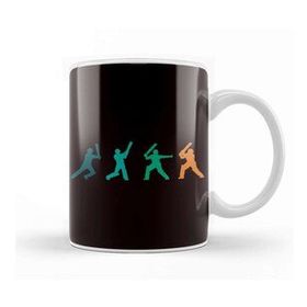 Baskı Dükkanı Vintage Cricketer Retro Cricket Player Coach Team Kupa Bardak