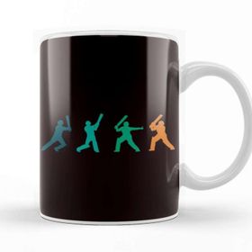 Baskı Dükkanı Vintage Cricketer Retro Cricket Player Coach Team Kupa Bardak