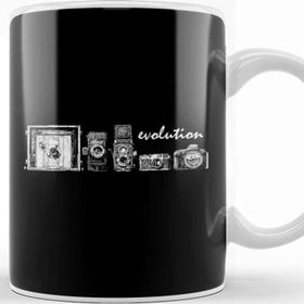 Baskı Dükkanı Vintage Evolution Of The Camera Photography Kupa Bardak