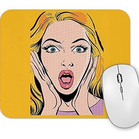Baskı Dükkanı Vintage Girl Mouse Pad