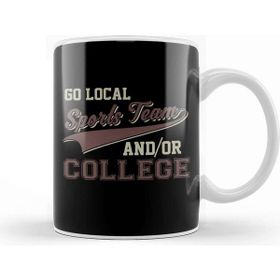 Baskı Dükkanı Vintage Go Local Sports Team And Or College Funny Kupa Bardak