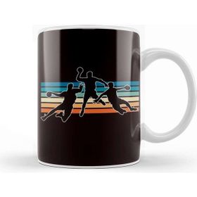 Baskı Dükkanı Vintage Handball Players Retro Handballer Ball Sports Team Kupa Bardak