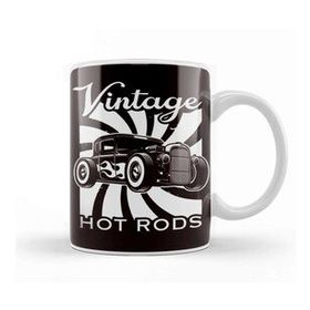 Baskı Dükkanı Vintage Hot Rods Classic Old American Cars Automobile Garage Kupa Bardak