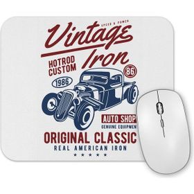 Baskı Dükkanı Vintage Iron Mouse Pad