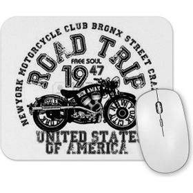 Baskı Dükkanı Vintage Motosiklet Mouse Pad