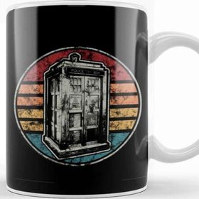 Baskı Dükkanı Vintage Police Box Kupa
