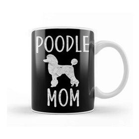 Baskı Dükkanı Vintage Poodle Mom Gift Dog Owner Poodle Mother Kupa
