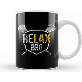Baskı Dükkanı Vintage Relax Bro Lacrosse Cute Distressed Lax Pun Kupa
