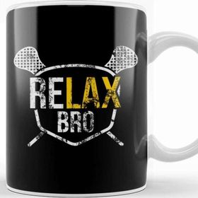 Baskı Dükkanı Vintage Relax Bro Lacrosse Cute Distressed Lax Pun Kupa