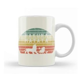 Baskı Dükkanı Vintage Retro Sunset Disneyland Hakuna Matata Kupa