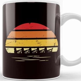 Baskı Dükkanı Vintage Rowing Team Rowboat Sculling Paddling Canoeing Oars Kupa