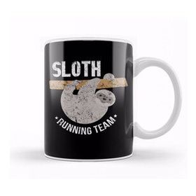 Baskı Dükkanı Vintage Sloth Running Team Funny Sloth Distressed Kupa