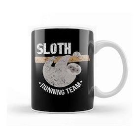 Baskı Dükkanı Vintage Sloth Running Team Funny Sloth Distressed Kupa