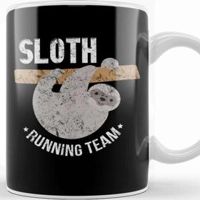 Baskı Dükkanı Vintage Sloth Running Team Funny Sloth Distressed Kupa