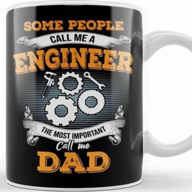 Baskı Dükkanı Vintage Some People Call Me A Engineer The Most Important Call Me Dad Kupa