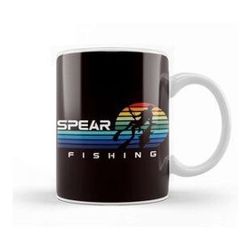 Baskı Dükkanı Vintage Spearfishing Retro Spearfisher Freediver Speargun Kupa