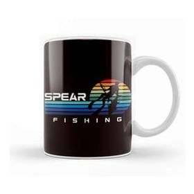 Baskı Dükkanı Vintage Spearfishing Retro Spearfisher Freediver Speargun Kupa