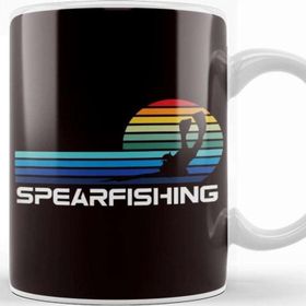 Baskı Dükkanı Vintage Spearfishing Retro Spearfisher Freediver Speargun Kupa