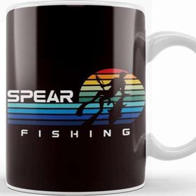 Baskı Dükkanı Vintage Spearfishing Retro Spearfisher Freediver Speargun Kupa