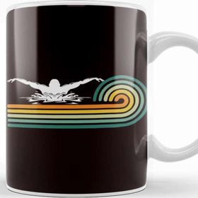 Baskı Dükkanı Vintage Swimmer Retro Swim Swimming Indoor Pool Instructor Kupa