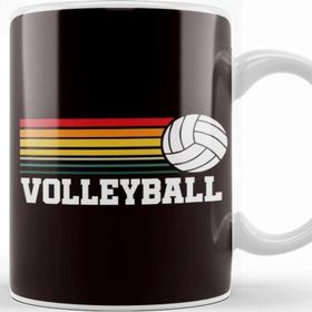 Baskı Dükkanı Vintage Volleyball Retro Ball Sports Coach Team Athlete Game Kupa