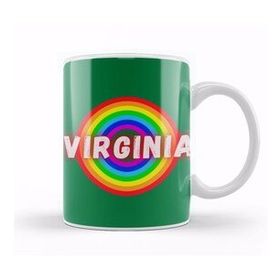 Baskı Dükkanı Virginia Retro Rainbow Style Kupa