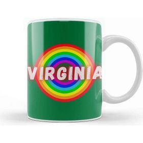Baskı Dükkanı Virginia Retro Rainbow Style Kupa