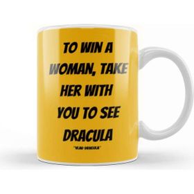 Baskı Dükkanı Vlad Dracula Quotes Gifts Vintage Retro Rainbow Style Beyaz Porselen Kupa Bardak