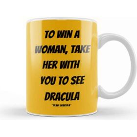 Baskı Dükkanı Vlad Dracula Quotes Gifts Vintage Retro Rainbow Style Beyaz Porselen Kupa Bardak