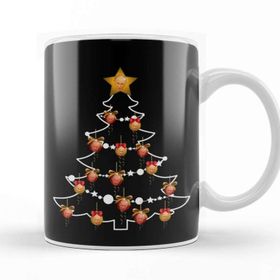 Baskı Dükkanı Vladimir Putin Russian President Christmas Tree Baubles Beyaz Porselen Kupa Bardak