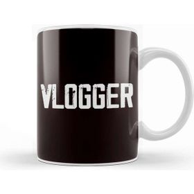 Baskı Dükkanı Vlogger Travel Food Beauty Vlog Vlogging Videographer Story Beyaz Porselen Kupa Bardak